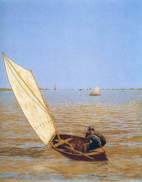 Thomas Eakins Starting out after Rail oil painting image
